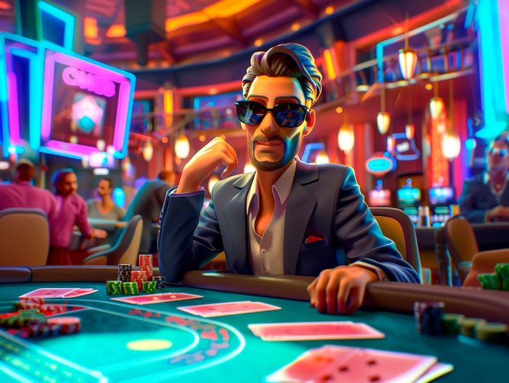 Layar permainan Free Bet Blackjack jgtc dengan statistik real-time dan panel chat pemain